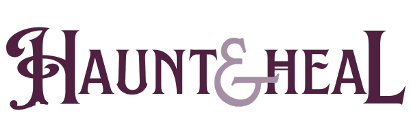 haunt & heal logo | witches store | witchy wellness | alternative lifestyle | witches store | holistic wellness | witch apparel | appalachian folklore | witchcraft | novelty shirts | funny witchy shirts | gothic workout clothes | apothecary | metaphysical shop | mid ohio valley witch shop | witch supplies