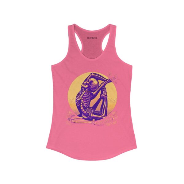 SKELETON DOING YOGA Racerback Tank - Image 13