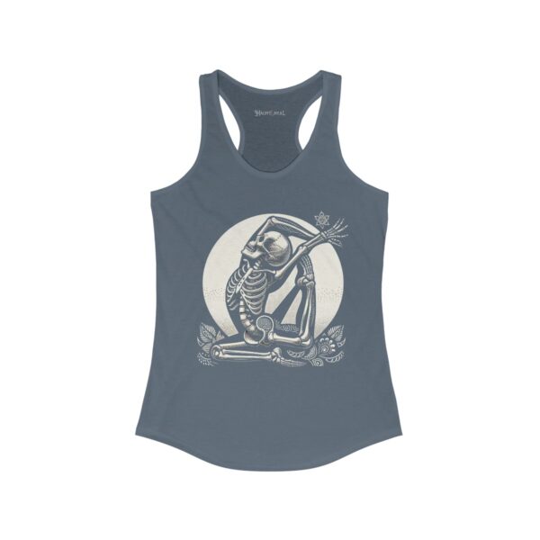 SKELETON DOING YOGA Racerback Tank - Image 9