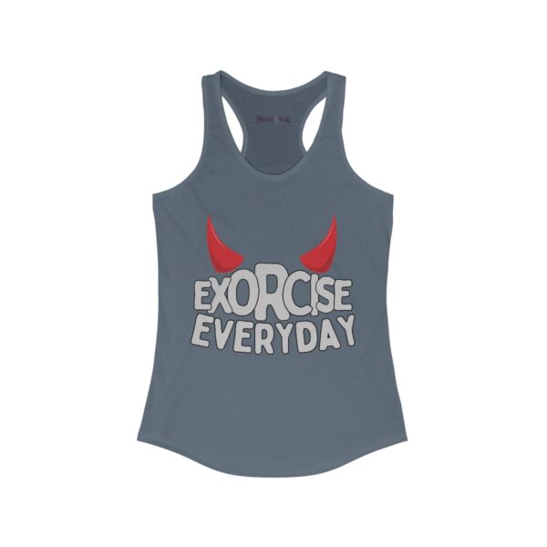 EXORCISE EVERYDAY Racerback Tank - Gothic Workout Apparel - Image 13