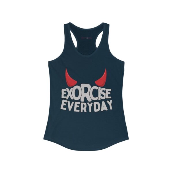 EXORCISE EVERYDAY Racerback Tank - Gothic Workout Apparel - Image 17