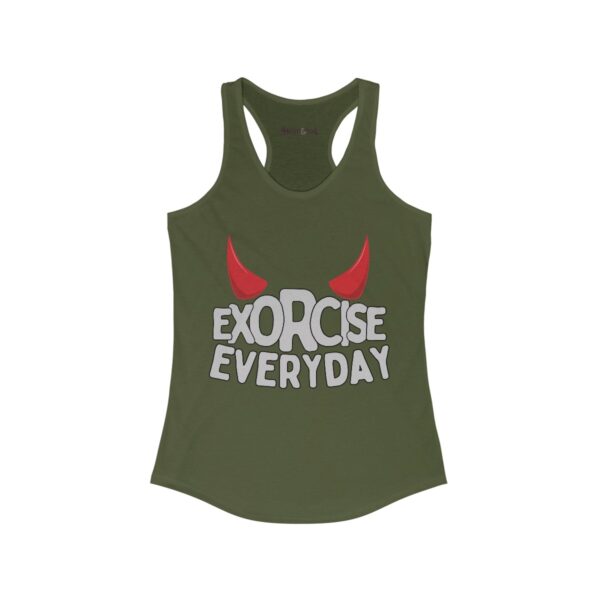 EXORCISE EVERYDAY Racerback Tank - Gothic Workout Apparel - Image 7