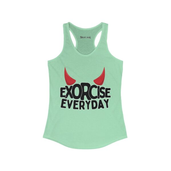 EXORCISE EVERYDAY Racerback Tank - Gothic Workout Apparel - Image 9