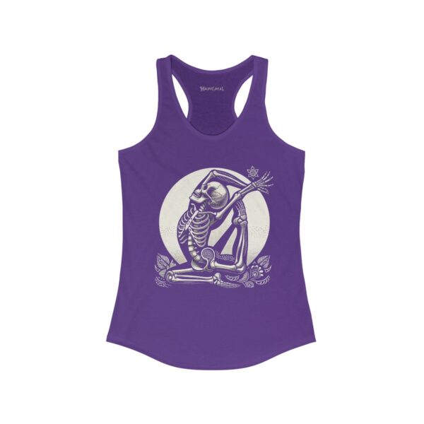 SKELETON DOING YOGA Racerback Tank - Image 11