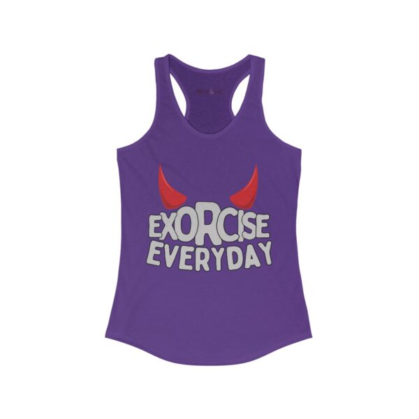 EXORCISE EVERYDAY Racerback Tank - Gothic Workout Apparel - Image 19