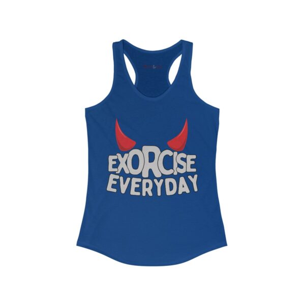 EXORCISE EVERYDAY Racerback Tank - Gothic Workout Apparel - Image 15