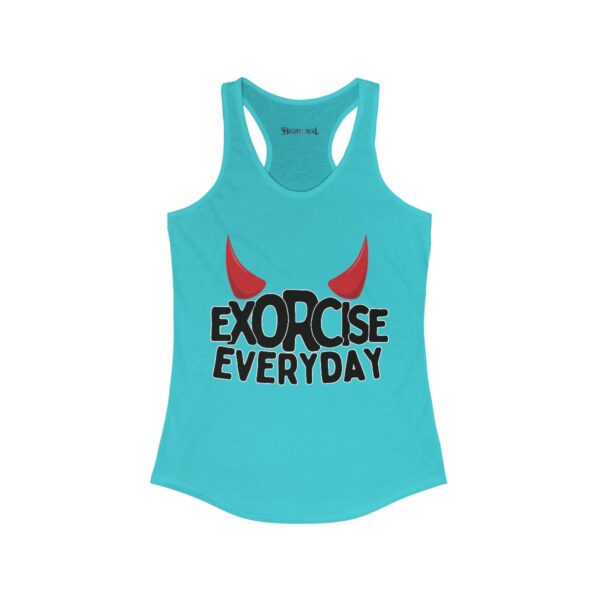 EXORCISE EVERYDAY Racerback Tank - Gothic Workout Apparel - Image 11