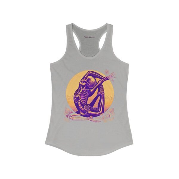 SKELETON DOING YOGA Racerback Tank - Image 5