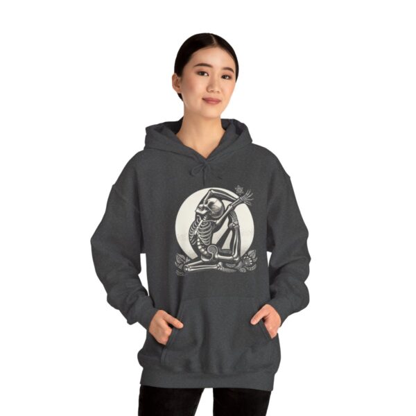 SKELETON DOING YOGA Heavy Blend Hooded Sweatshirt - Image 71