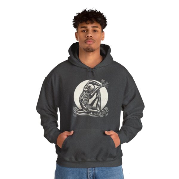 SKELETON DOING YOGA Heavy Blend Hooded Sweatshirt - Image 72