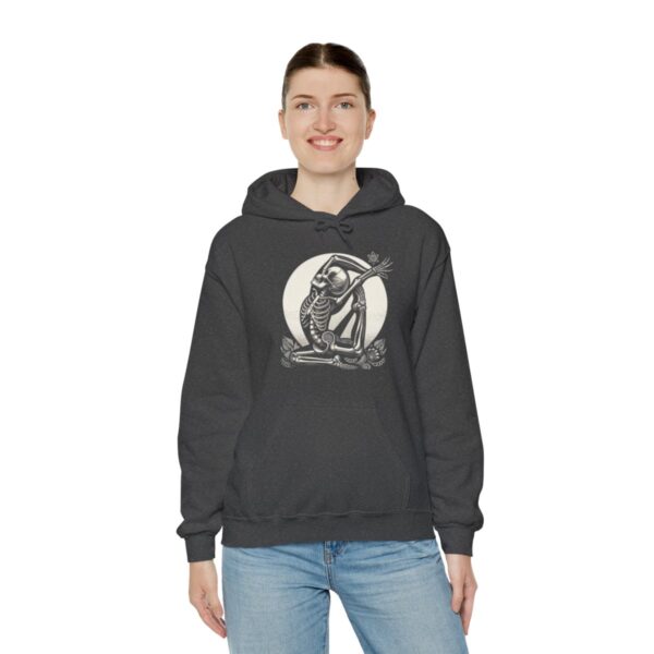 SKELETON DOING YOGA Heavy Blend Hooded Sweatshirt - Image 73