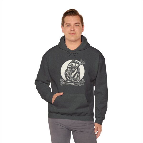 SKELETON DOING YOGA Heavy Blend Hooded Sweatshirt - Image 74