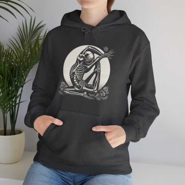 SKELETON DOING YOGA Heavy Blend Hooded Sweatshirt - Image 78