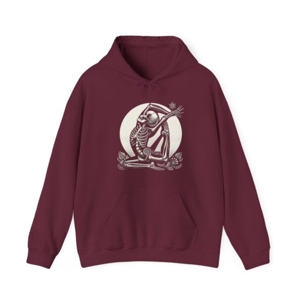 SKELETON DOING YOGA Heavy Blend Hooded Sweatshirt - Image 40