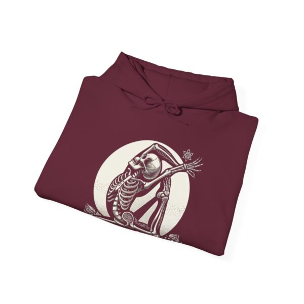 SKELETON DOING YOGA Heavy Blend Hooded Sweatshirt - Image 43