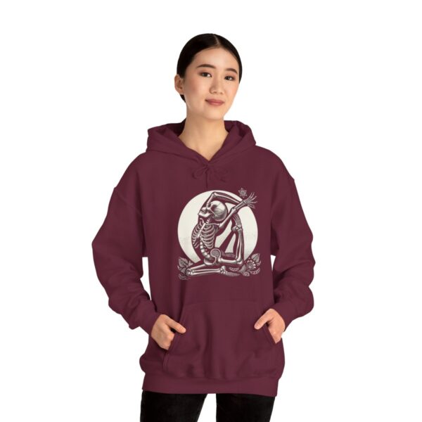 SKELETON DOING YOGA Heavy Blend Hooded Sweatshirt - Image 45