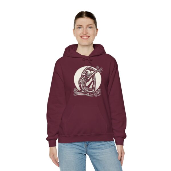 SKELETON DOING YOGA Heavy Blend Hooded Sweatshirt - Image 47