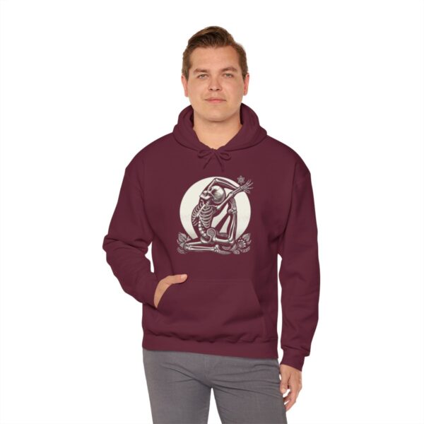 SKELETON DOING YOGA Heavy Blend Hooded Sweatshirt - Image 48