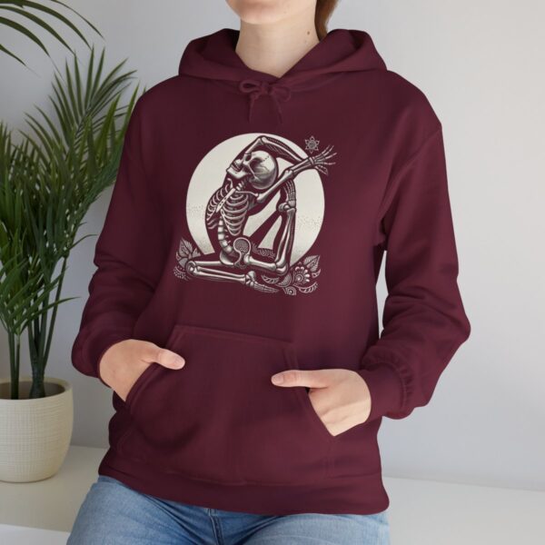 SKELETON DOING YOGA Heavy Blend Hooded Sweatshirt - Image 52