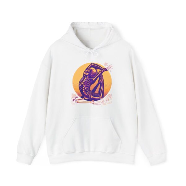 SKELETON DOING YOGA Heavy Blend Hooded Sweatshirt - Image 14