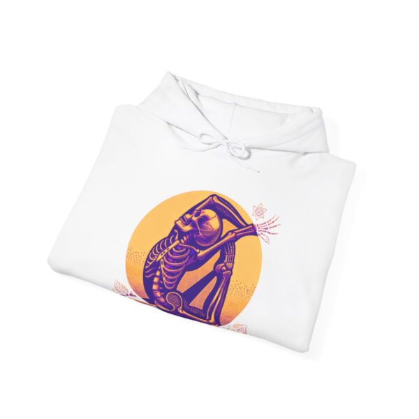 SKELETON DOING YOGA Heavy Blend Hooded Sweatshirt - Image 17