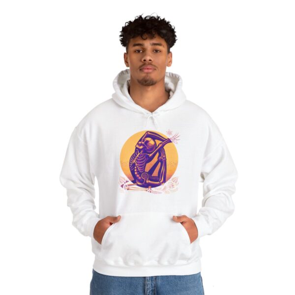 SKELETON DOING YOGA Heavy Blend Hooded Sweatshirt - Image 20