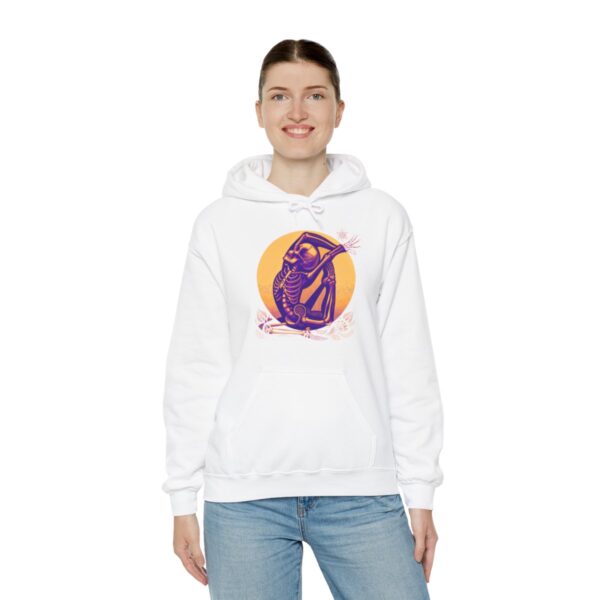 SKELETON DOING YOGA Heavy Blend Hooded Sweatshirt - Image 21