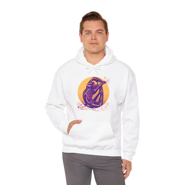 SKELETON DOING YOGA Heavy Blend Hooded Sweatshirt - Image 22