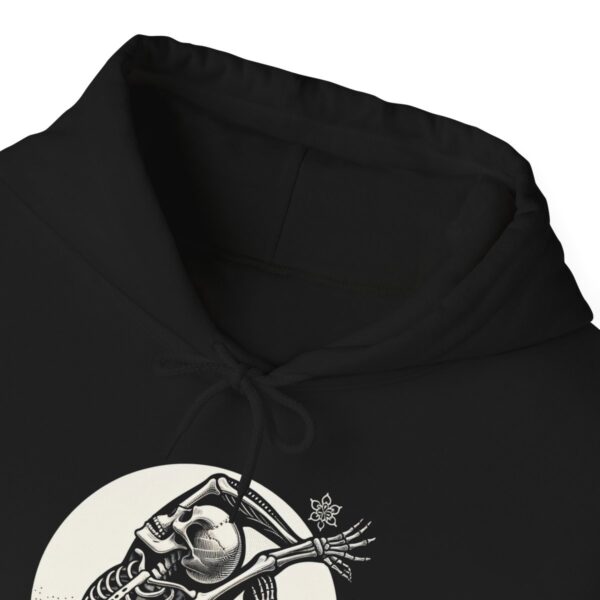 SKELETON DOING YOGA Heavy Blend Hooded Sweatshirt - Image 5