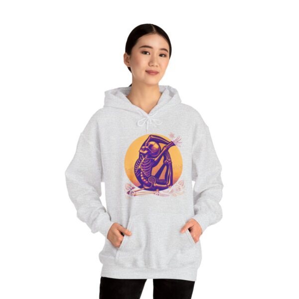 SKELETON DOING YOGA Heavy Blend Hooded Sweatshirt - Image 32