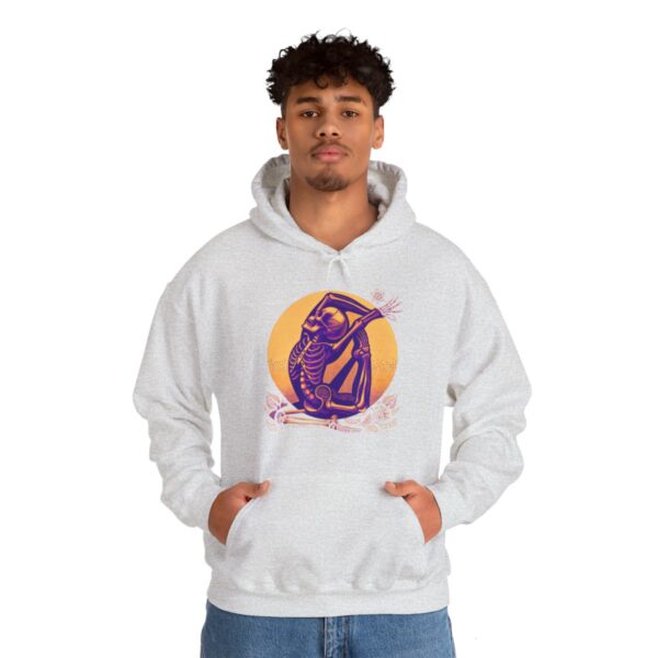 SKELETON DOING YOGA Heavy Blend Hooded Sweatshirt - Image 33