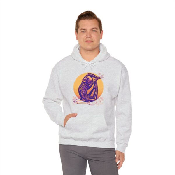 SKELETON DOING YOGA Heavy Blend Hooded Sweatshirt - Image 35