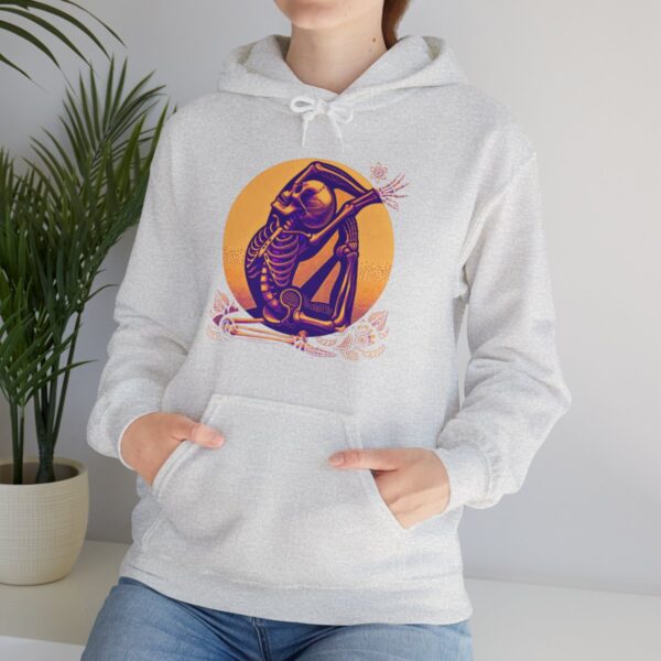 SKELETON DOING YOGA Heavy Blend Hooded Sweatshirt - Image 39