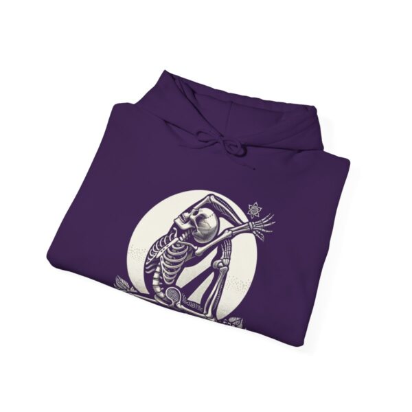 SKELETON DOING YOGA Heavy Blend Hooded Sweatshirt - Image 82