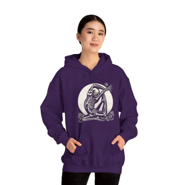 SKELETON DOING YOGA Heavy Blend Hooded Sweatshirt - Image 84