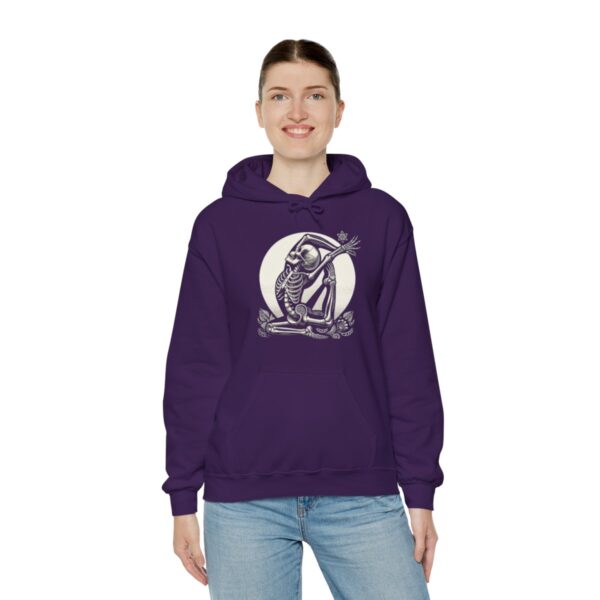 SKELETON DOING YOGA Heavy Blend Hooded Sweatshirt - Image 86