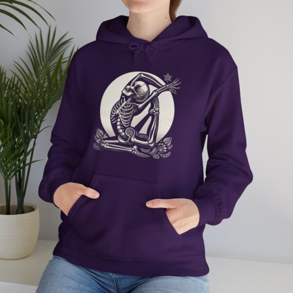 SKELETON DOING YOGA Heavy Blend Hooded Sweatshirt - Image 91