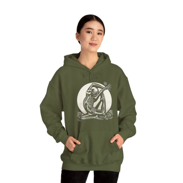 SKELETON DOING YOGA Heavy Blend Hooded Sweatshirt - Image 58