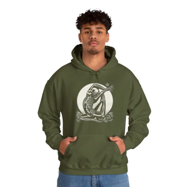 SKELETON DOING YOGA Heavy Blend Hooded Sweatshirt - Image 59