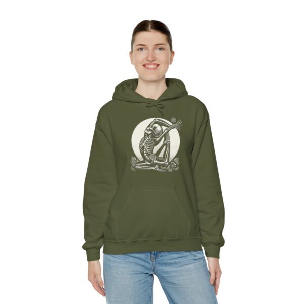 SKELETON DOING YOGA Heavy Blend Hooded Sweatshirt - Image 60