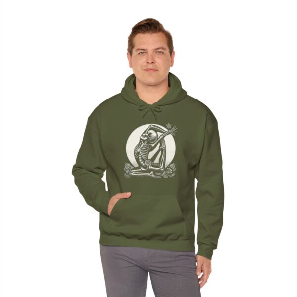 SKELETON DOING YOGA Heavy Blend Hooded Sweatshirt - Image 61