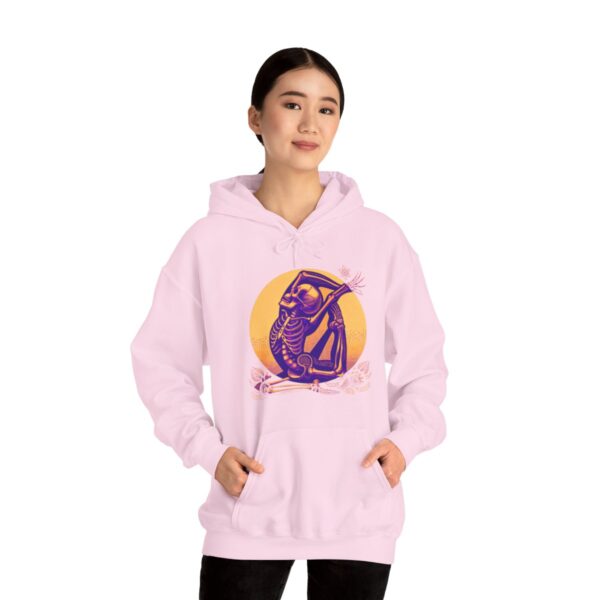 SKELETON DOING YOGA Heavy Blend Hooded Sweatshirt - Image 97