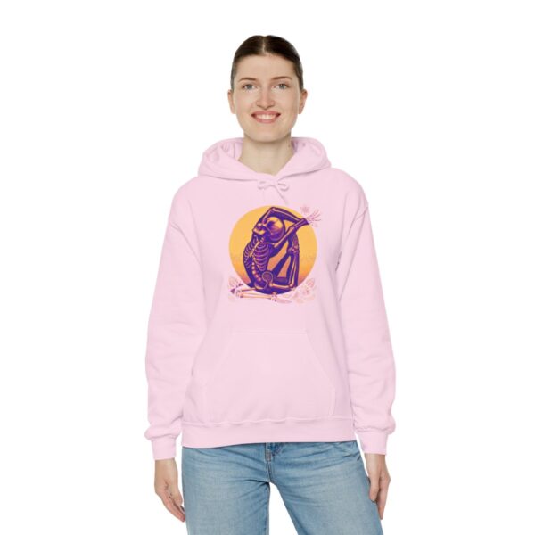 SKELETON DOING YOGA Heavy Blend Hooded Sweatshirt - Image 99