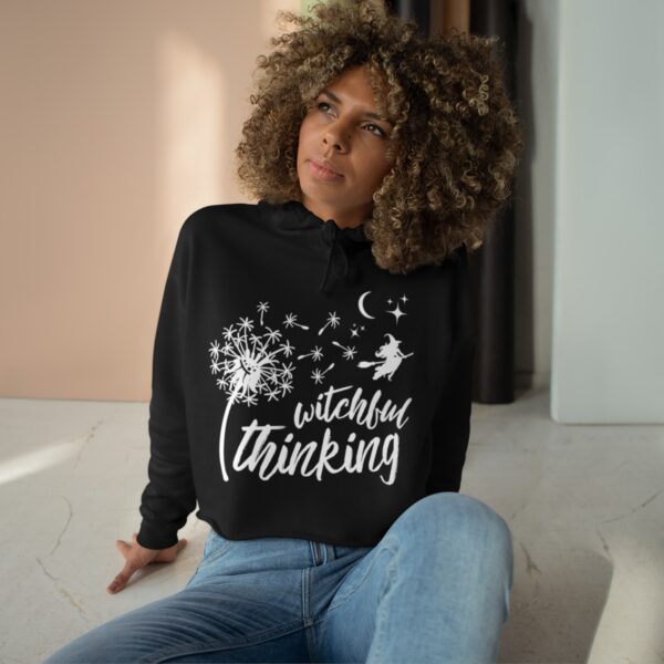 WITCHFUL THINKING Crop Hoodie - Gothic Apparel - Image 3