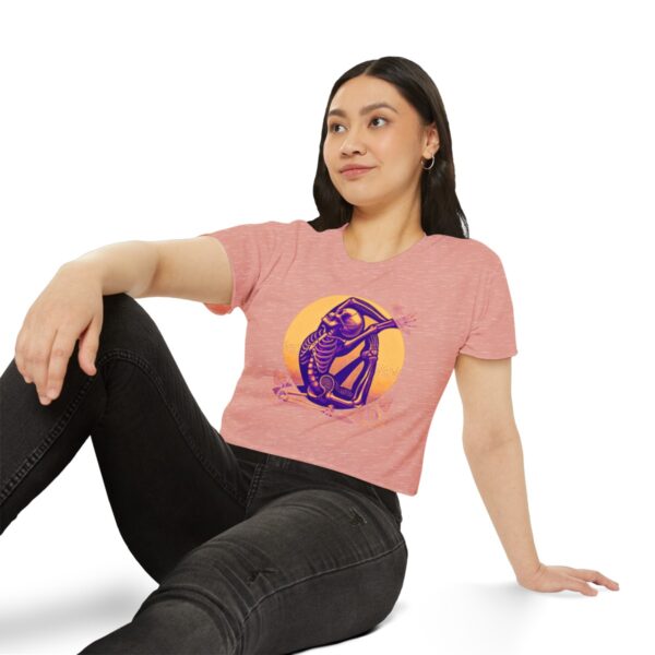 SKELTON DOING YOGA Crop Top - Image 15