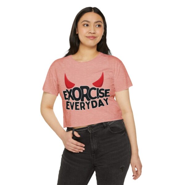 EXORCISE EVERDAY Crop Top - Funny Gothic T-Shirt - Image 13