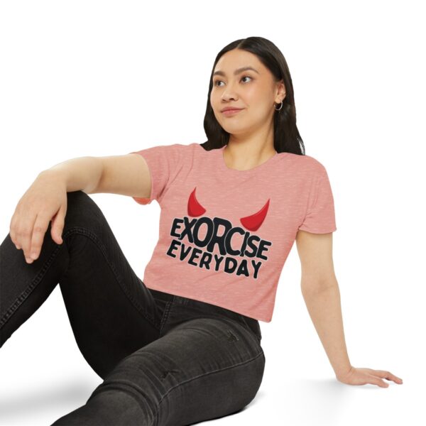 EXORCISE EVERDAY Crop Top - Funny Gothic T-Shirt - Image 15