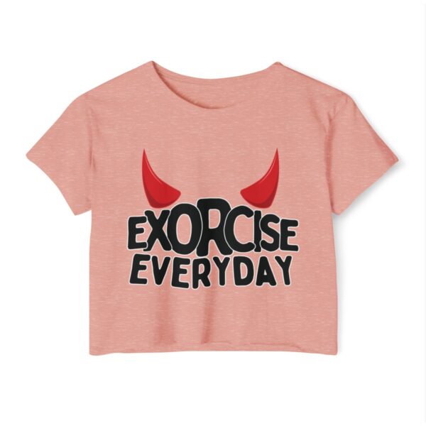 EXORCISE EVERDAY Crop Top - Funny Gothic T-Shirt - Image 11