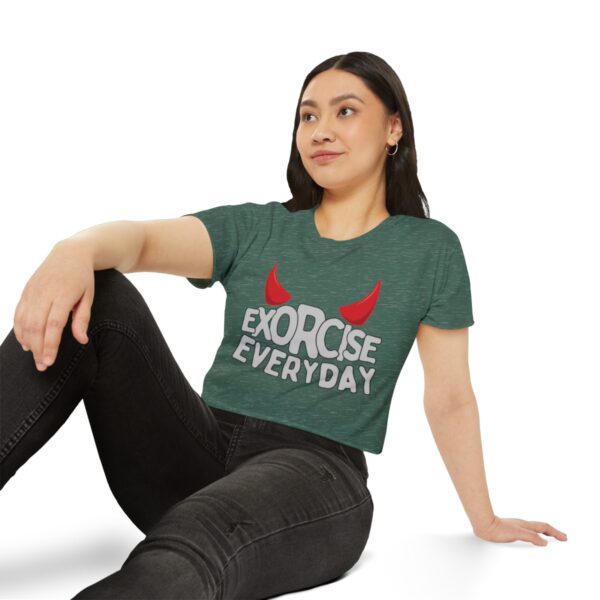 EXORCISE EVERDAY Crop Top - Funny Gothic T-Shirt - Image 30