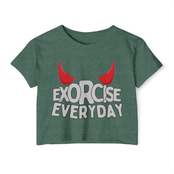 EXORCISE EVERDAY Crop Top - Funny Gothic T-Shirt - Image 26